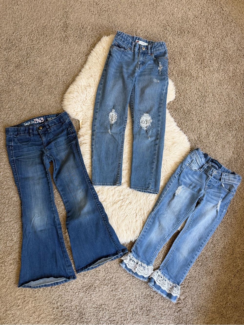 3️⃣ Jeans | Sz 6 | Gap/Levi’s/BlueSpice